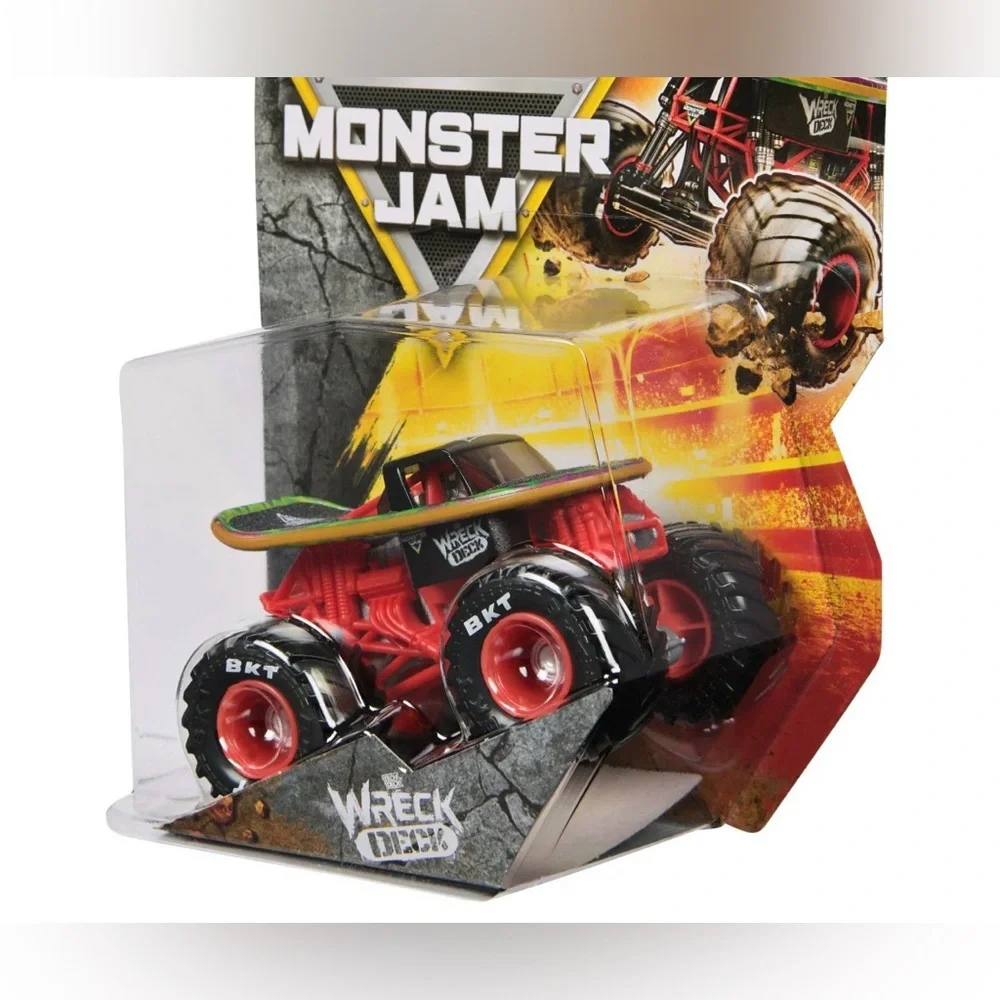 MONSTER JAM WRECK DECK 1:64 MONSTER TRUCK RED BLACK GREEN